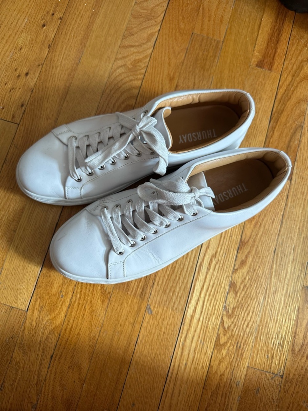 Thursdays women’s White Leather Low-Top Shoes